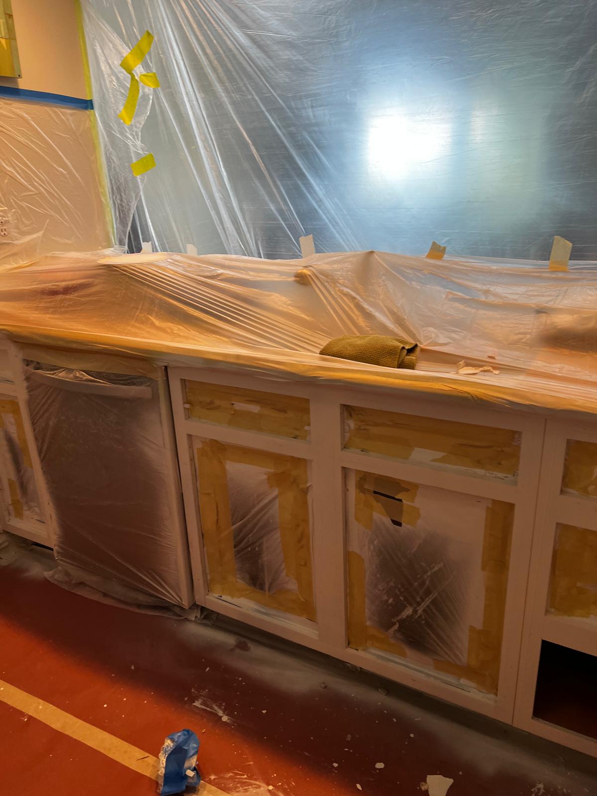 Cabinet painting - Luis Construction