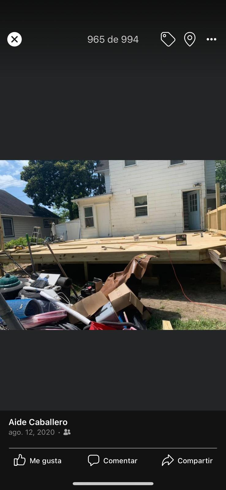 Deck project - Luis Construction