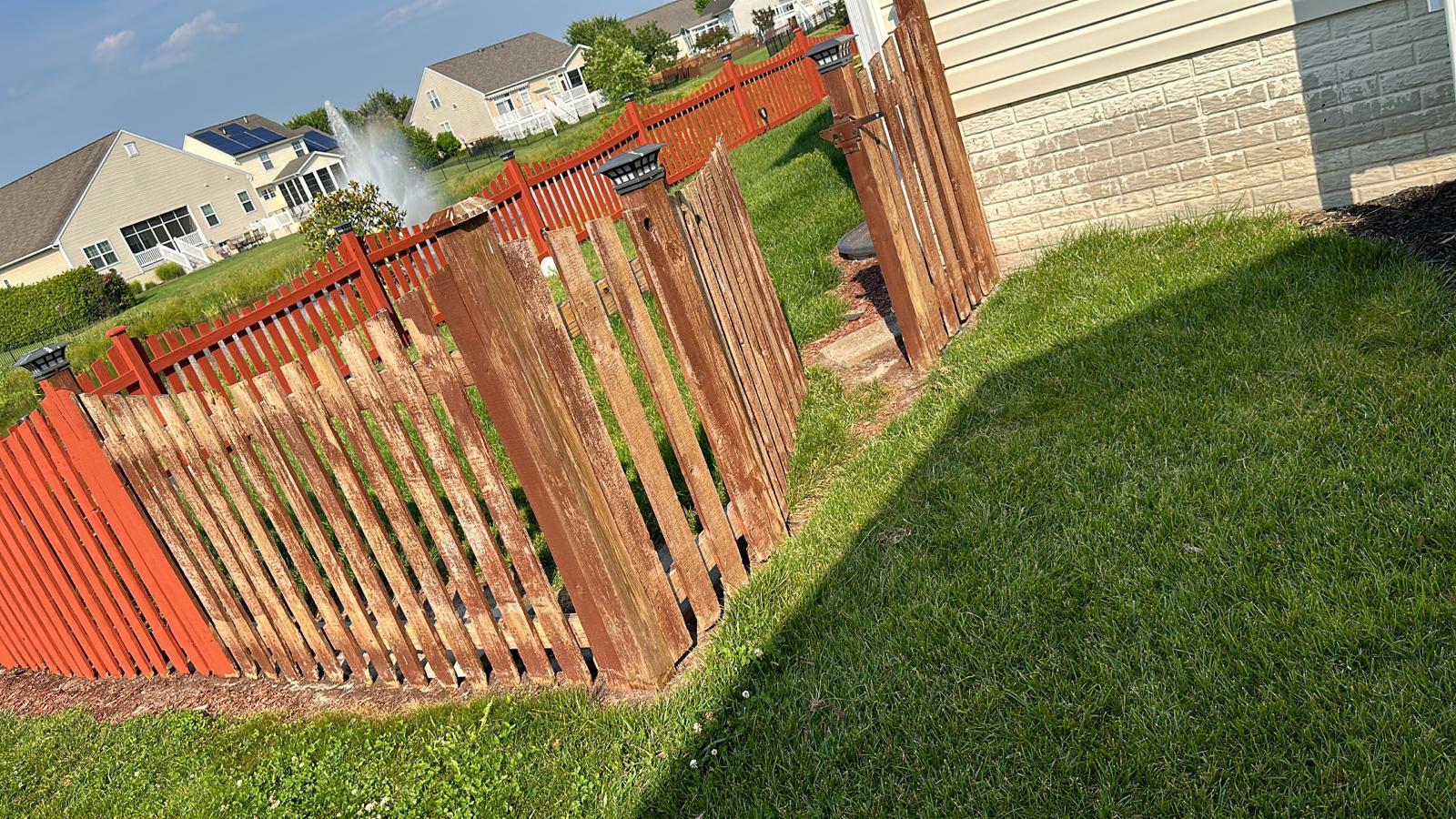 Completed fence