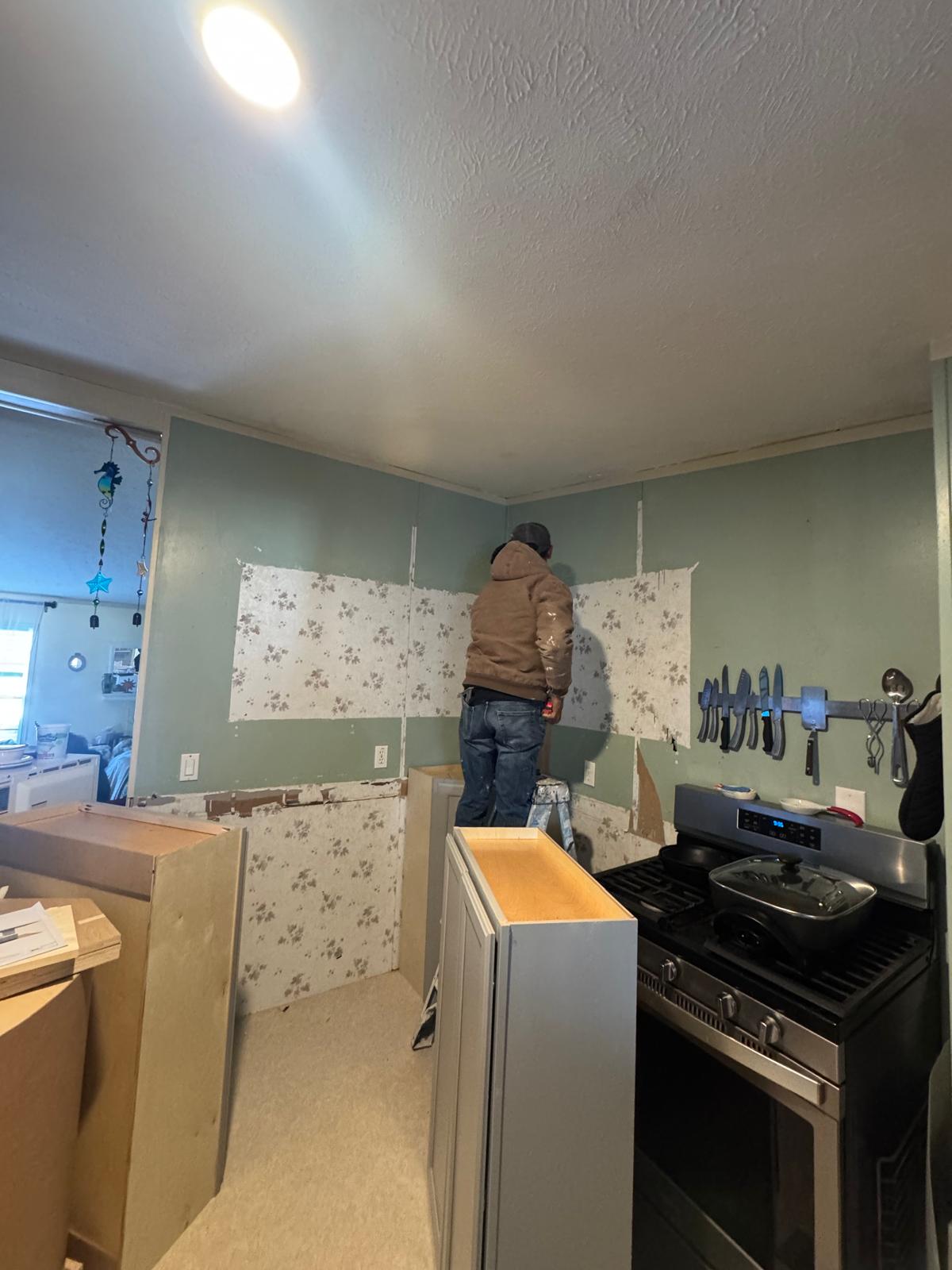 Kitchen renovation in progress