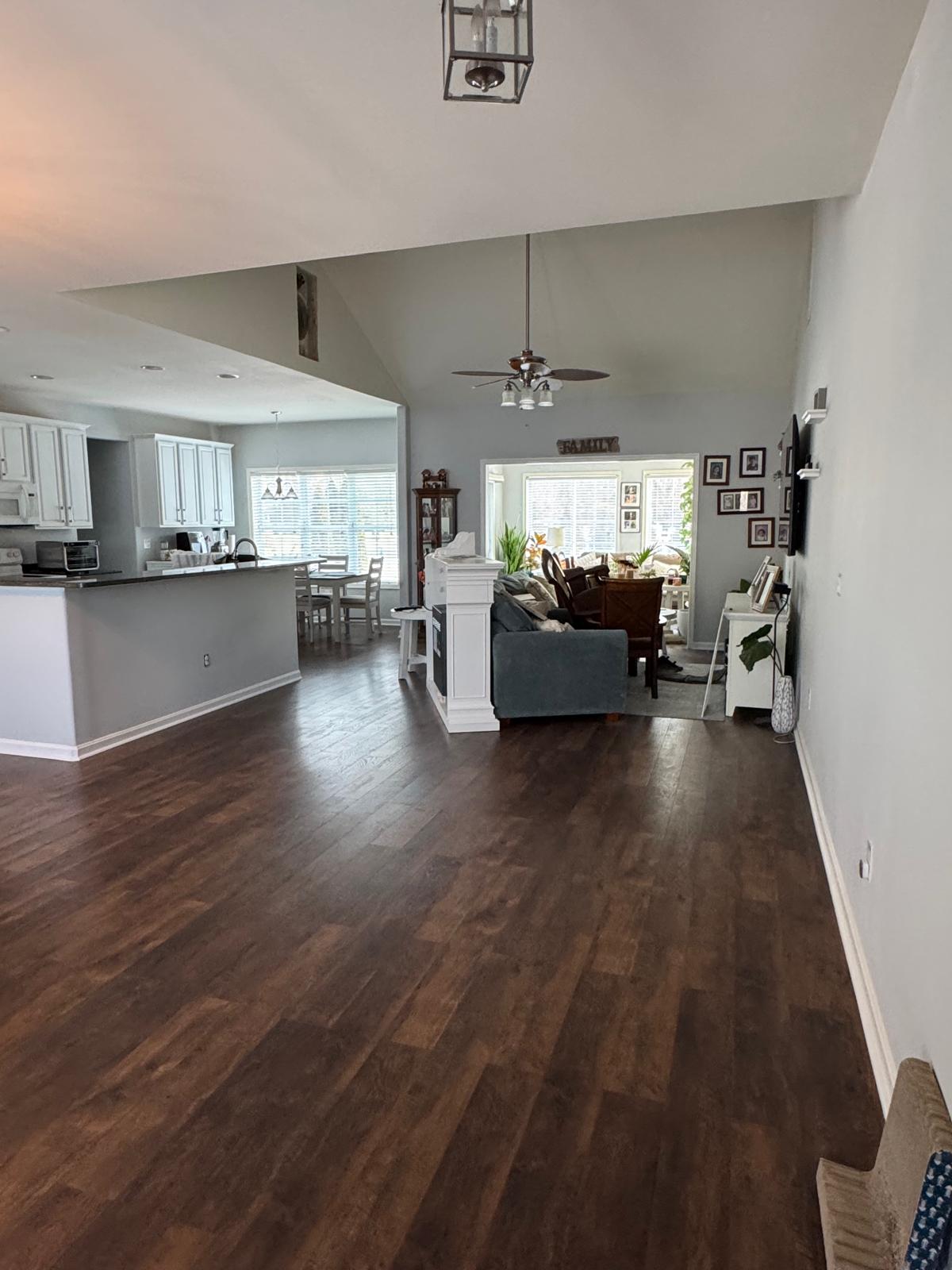 Open concept kitchen