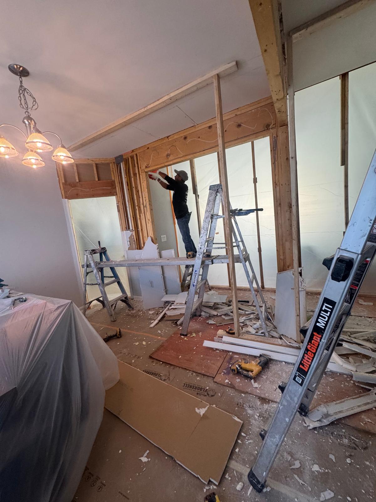 Attic structural work