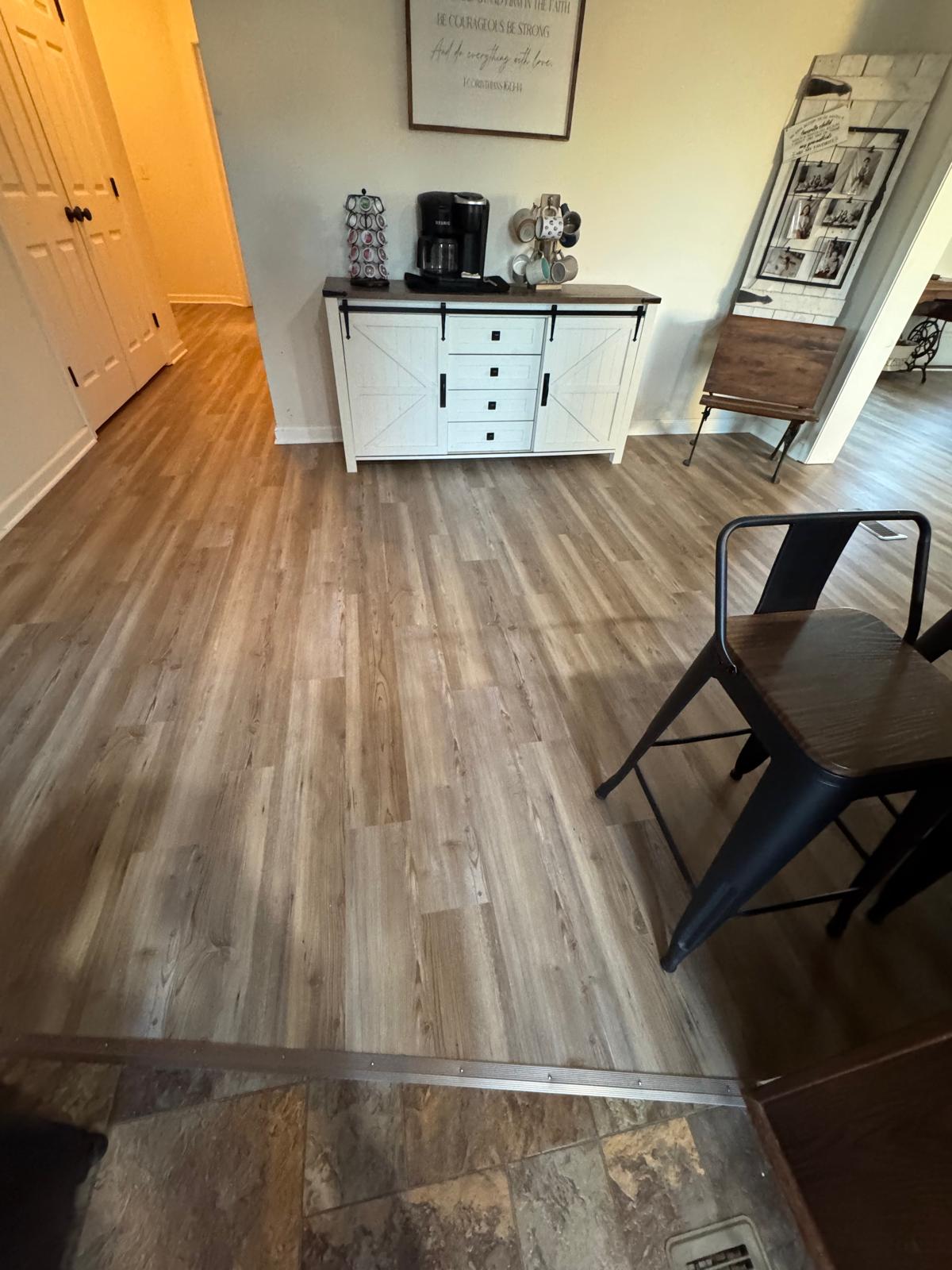 Carpet before removal