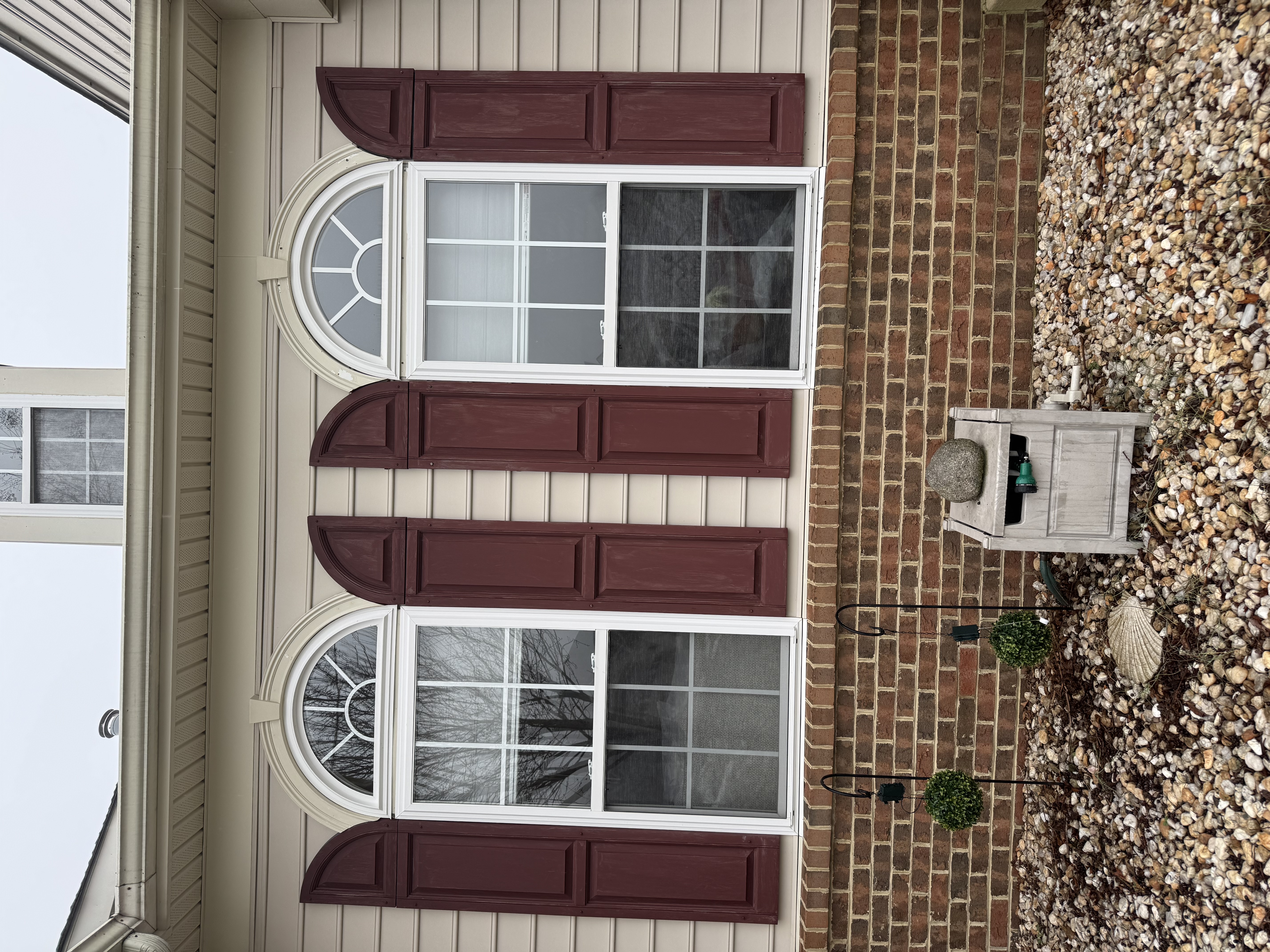 Shutters and exterior door repaint - Luis Construction