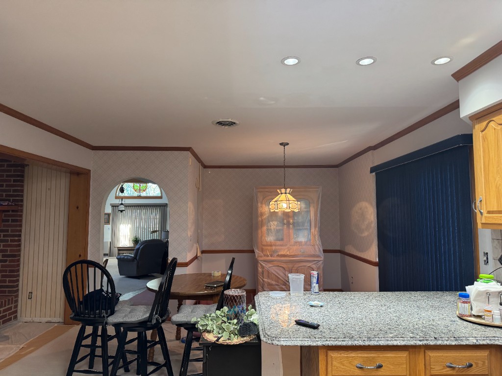 Kitchen and dining prep